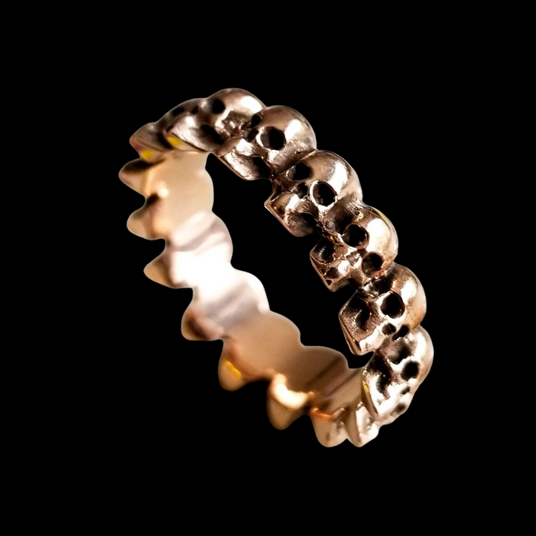 Eternity Skull Ring Rose Gold - Main Image