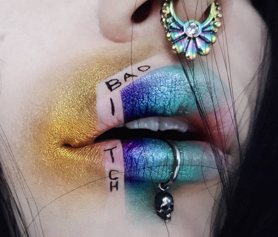 Dangling Skull Fake Lip Ring – Inchoo Bijoux