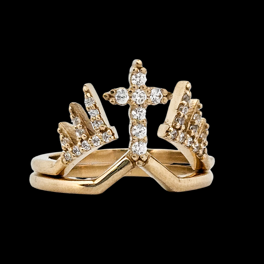 Collection of Mont-Royal Ring - Gold and Diamonds Engagement Ring in a gallery layout