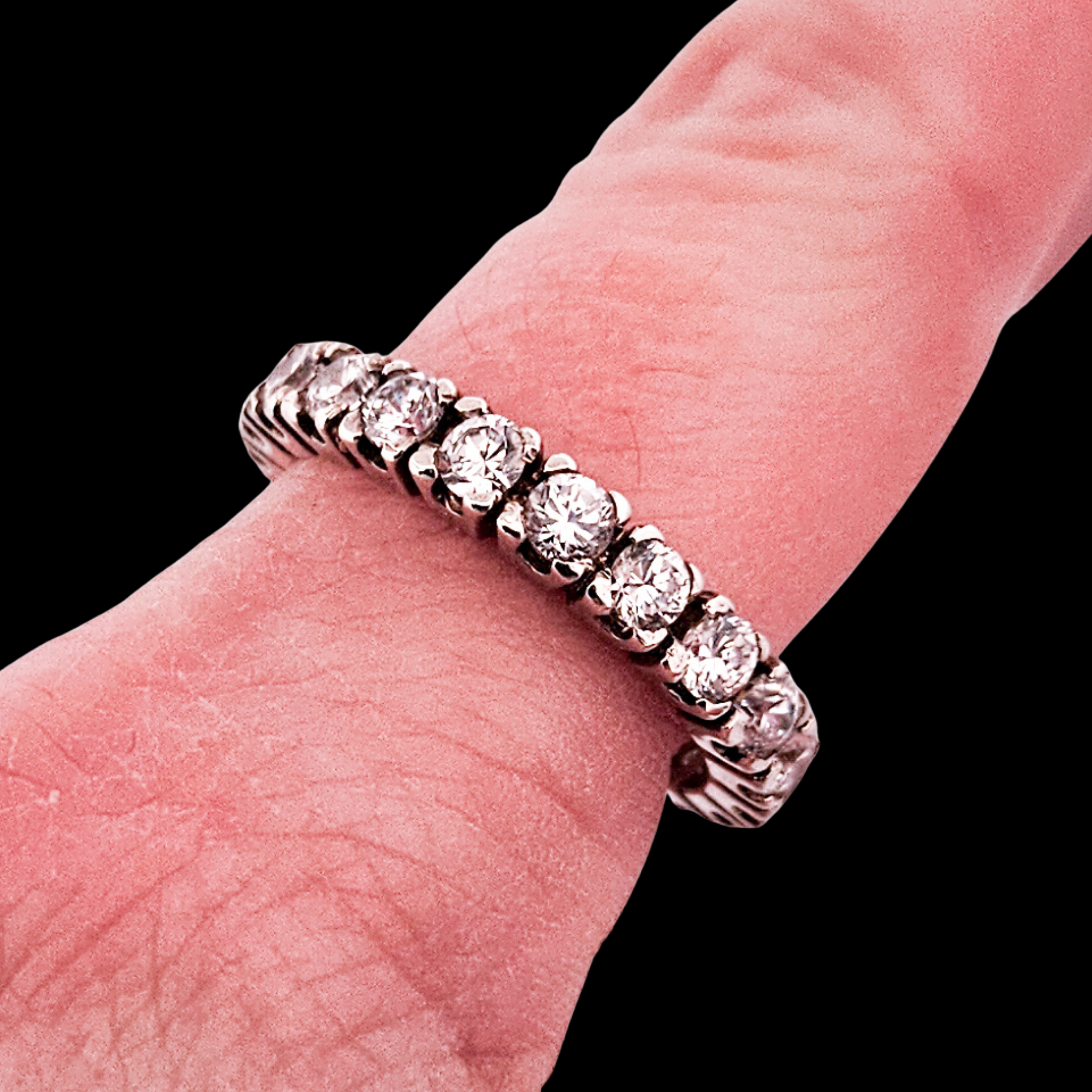 Collection of Eternity Wedding Ring 3mm - Inchoo Bijoux in a gallery layout