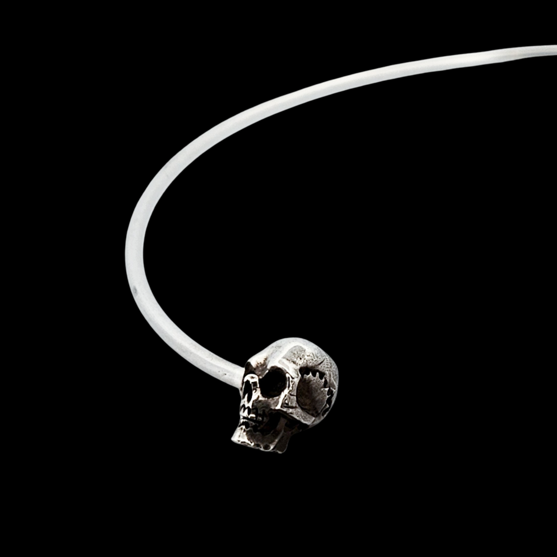 Collection of Solid Silver Skull Choker - Inchoo Bijoux in a gallery layout
