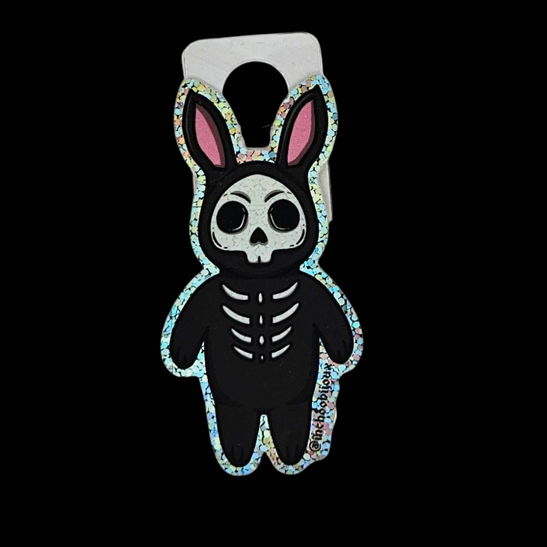 Collection of Skeleton Bunny Glitter Sticker - Inchoo Bijoux in a gallery layout