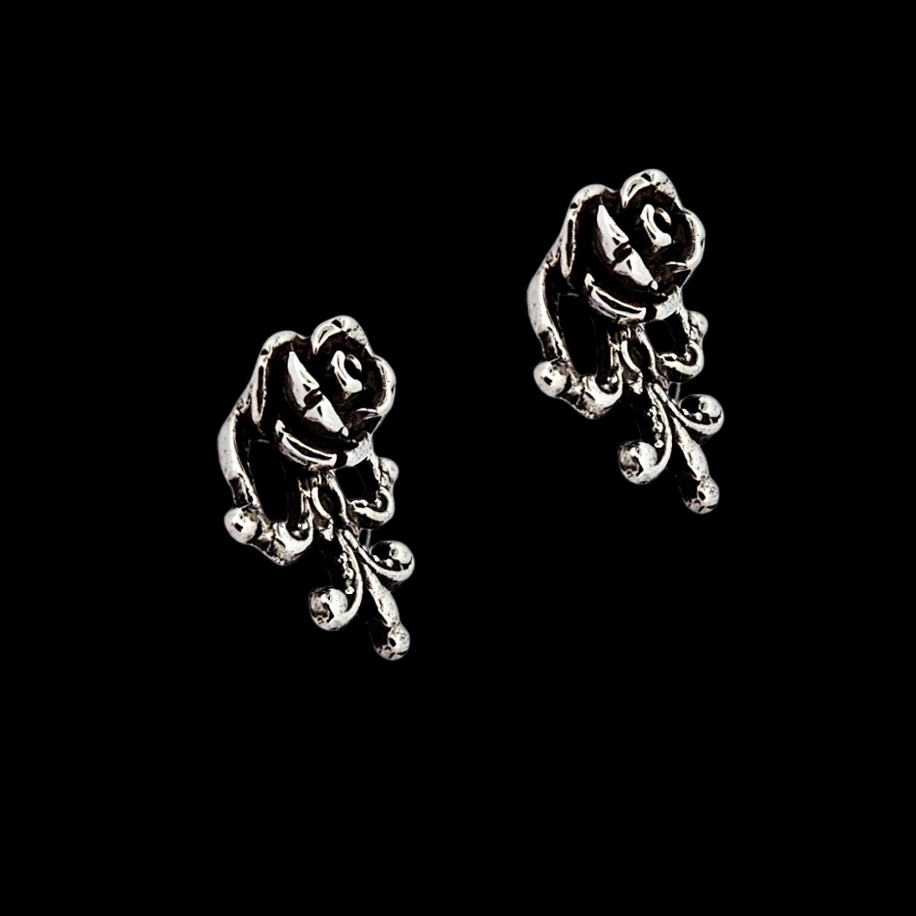 Collection of Victorian Rose and Lace Earrings Flower - Inchoo Bijoux in a gallery layout