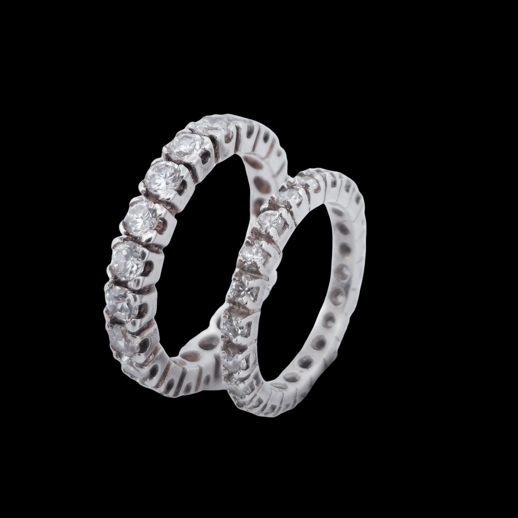 Collection of Eternity Wedding Ring 2mm - Inchoo Bijoux in a gallery layout