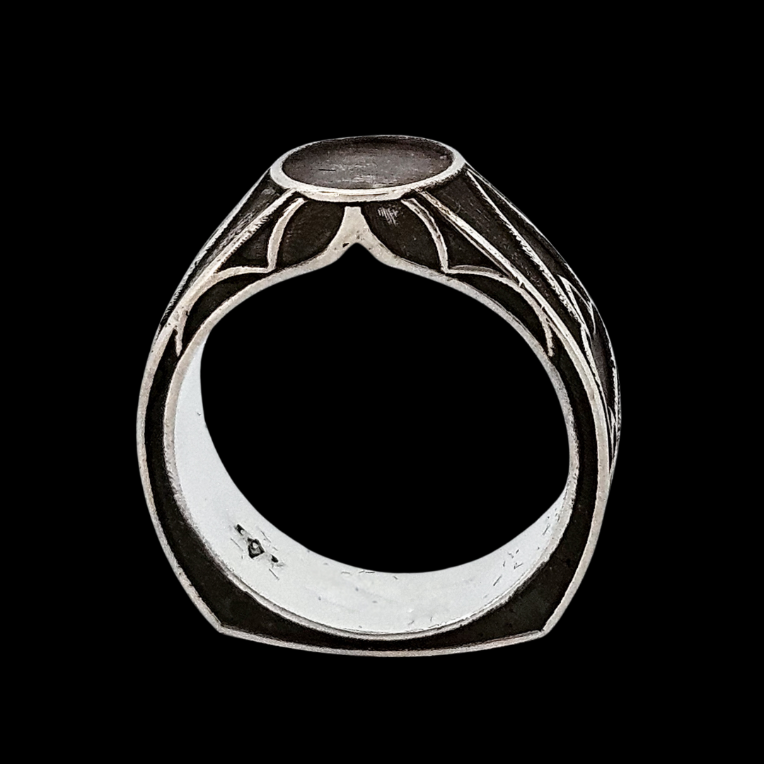 Collection of Elevation Signet Ring Band -  Sterling Silver in a gallery layout