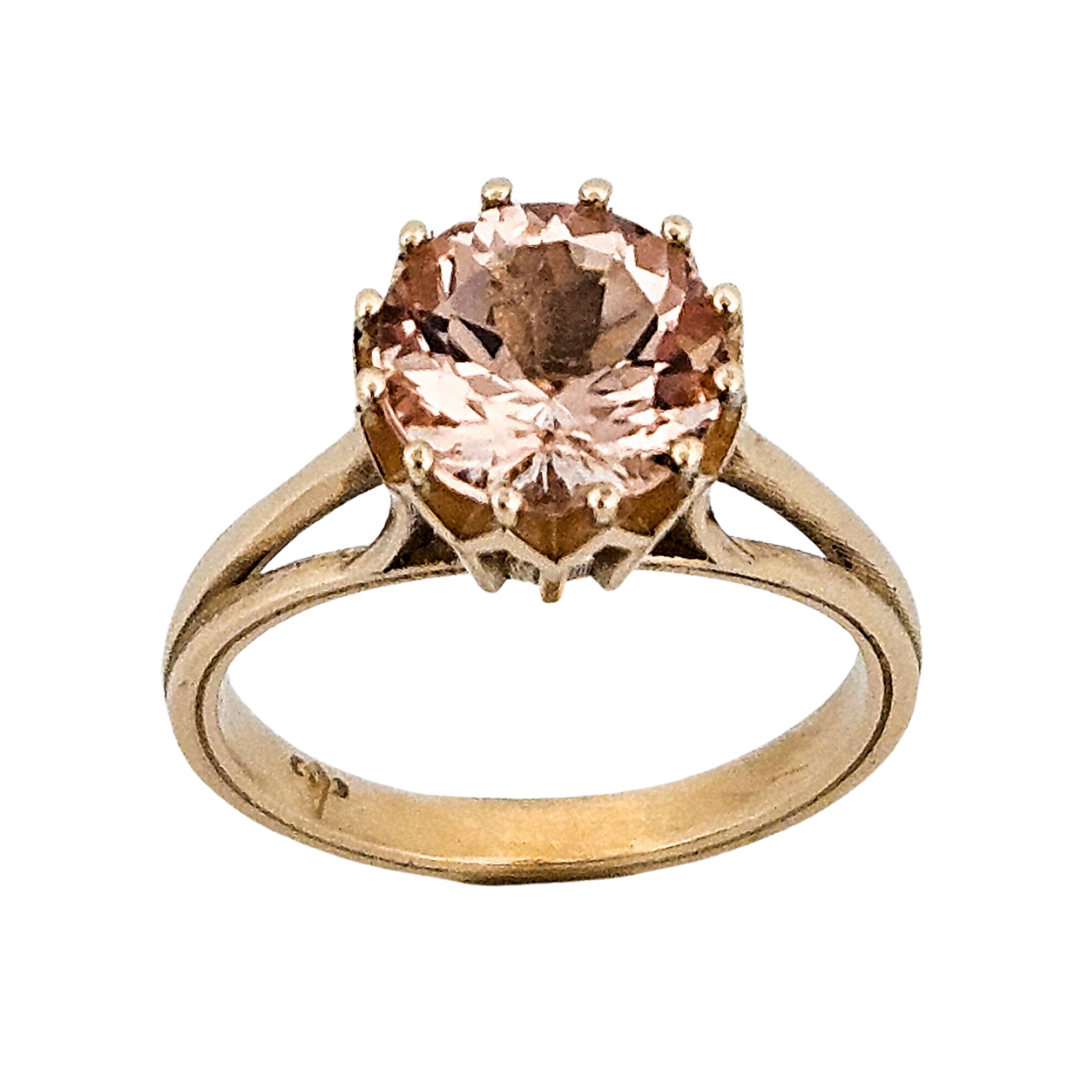 Collection of Veneration Ring - Gold and Morganite Engagement Ring in a gallery layout