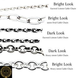 Collection of Solid Heavy Cable Chain 6mm in Sterling Silver in a gallery layout