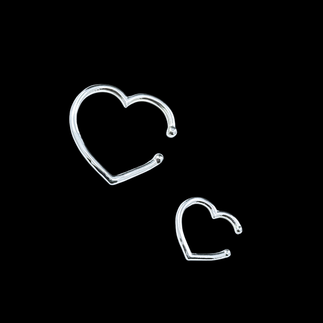 Collection of Small Heart Fake Nose Piercing - Inchoo Bijoux in a gallery layout