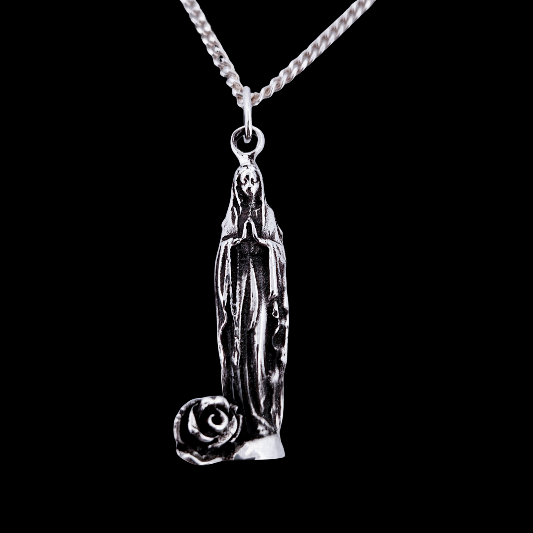 Collection of Praying for Dick Sterling Silver Double Sided Pendant - Inchoo Bijoux in a gallery layout