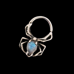 Collection of Labradorite Spider Septum Piercing in a gallery layout