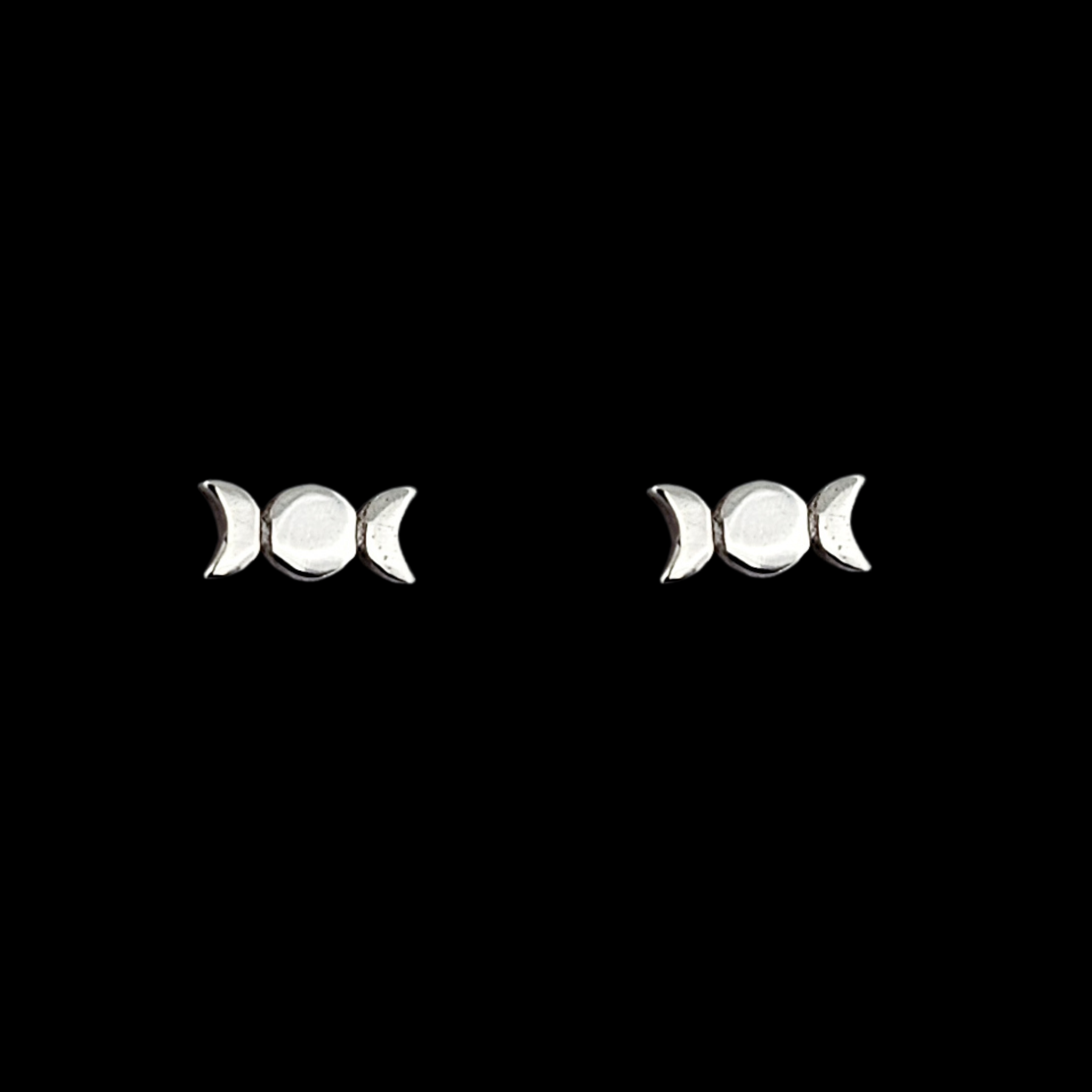 Collection of Small Tiny Moon Phase Earrings - Inchoo Bijoux in a gallery layout