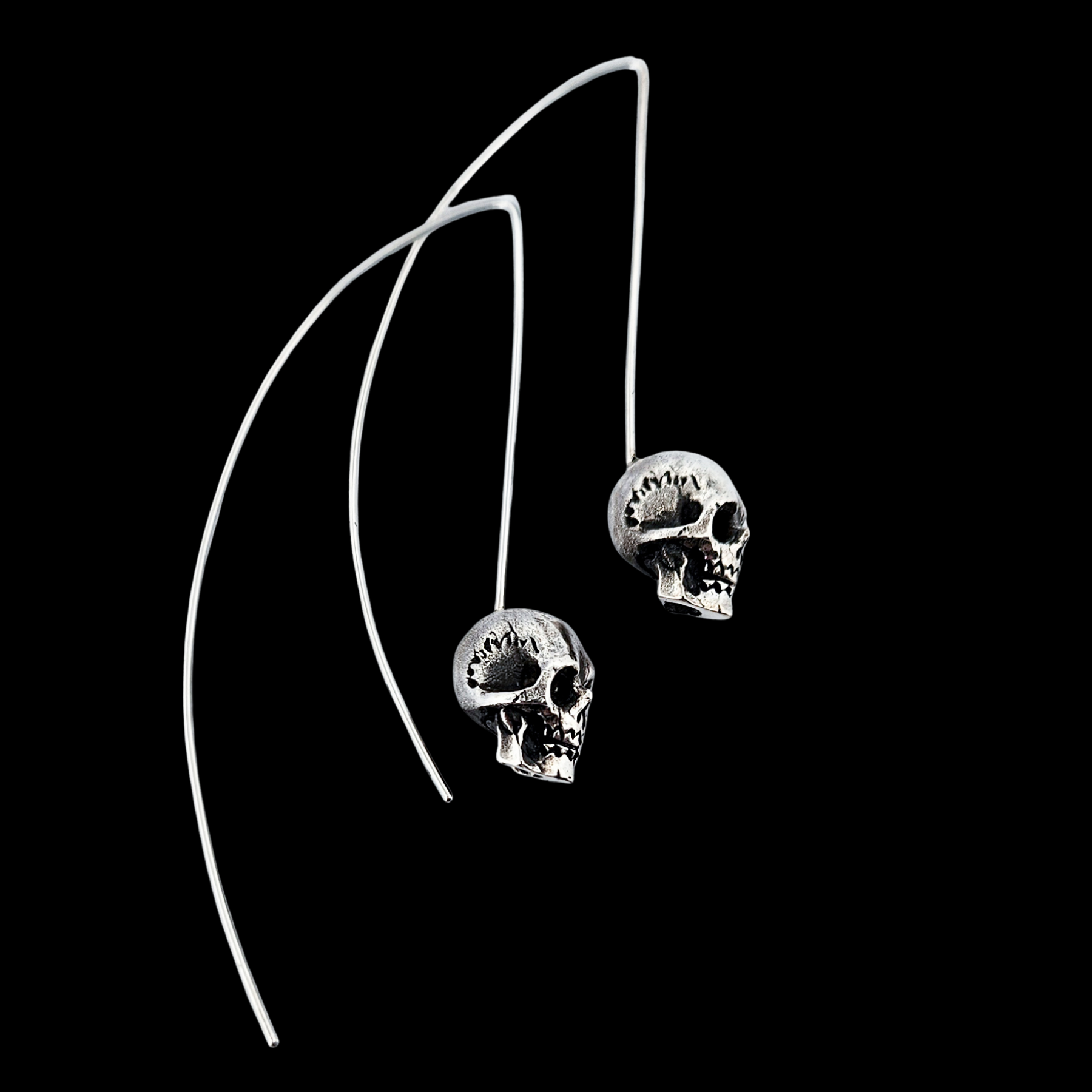 Collection of Skull Drop Earrings - Inchoo Bijoux in a gallery layout