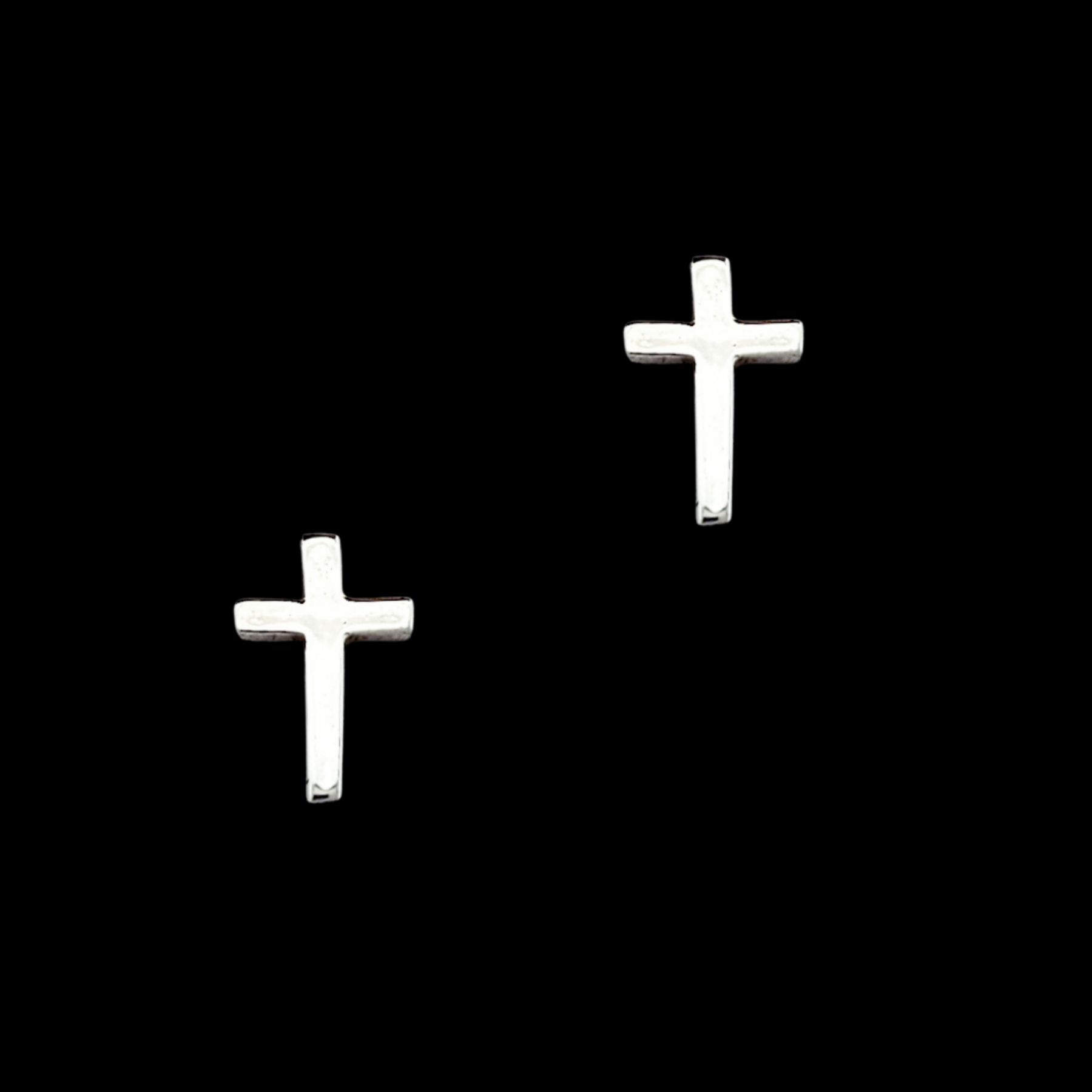 Collection of Simple Small Cross Earrings - Inchoo Bijoux in a gallery layout
