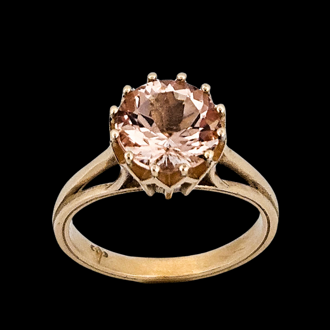 Collection of Veneration Ring - Gold and Morganite Engagement Ring in a gallery layout