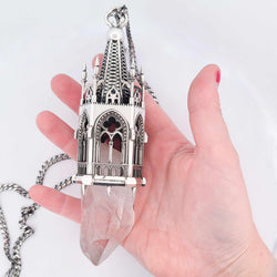 Collection of Temptation Tower 3 - Heavy Quartz Cathedral Pendant in a gallery layout