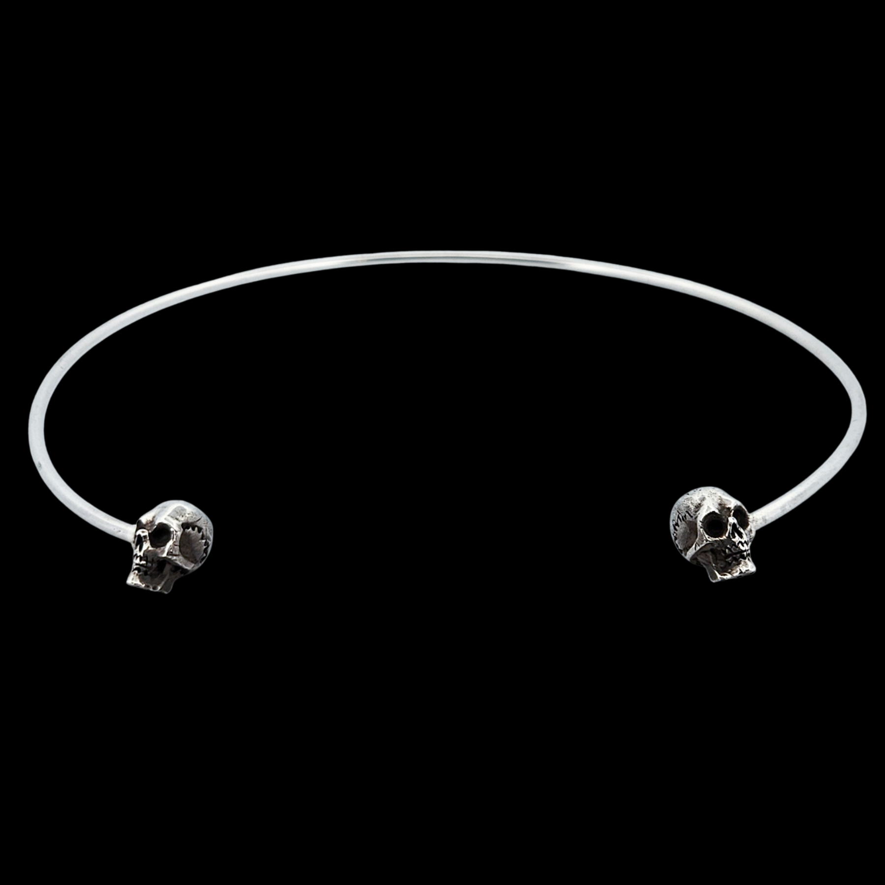 Collection of Solid Silver Skull Choker - Inchoo Bijoux in a gallery layout