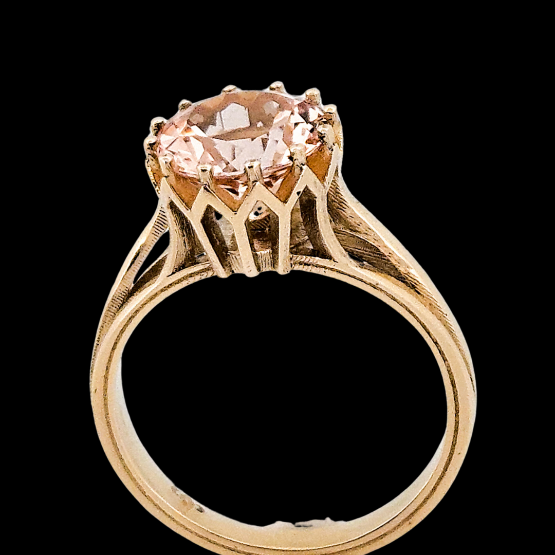 Collection of Veneration Ring - Gold and Morganite Engagement Ring in a gallery layout
