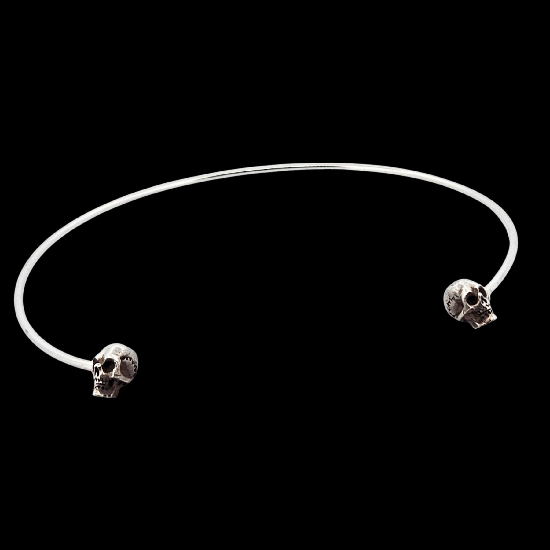 Collection of Solid Silver Skull Choker - Inchoo Bijoux in a gallery layout