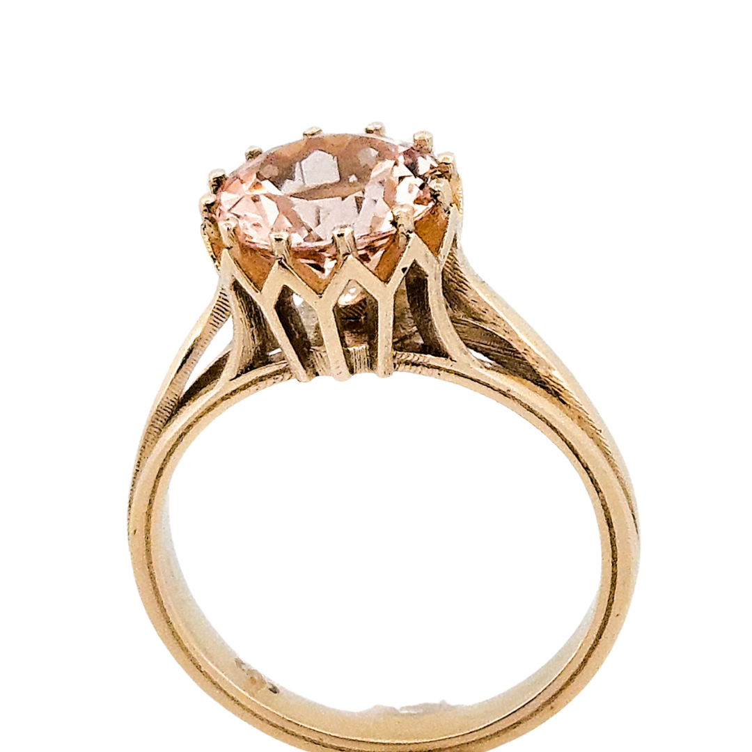Collection of Veneration Ring - Gold and Morganite Engagement Ring in a gallery layout