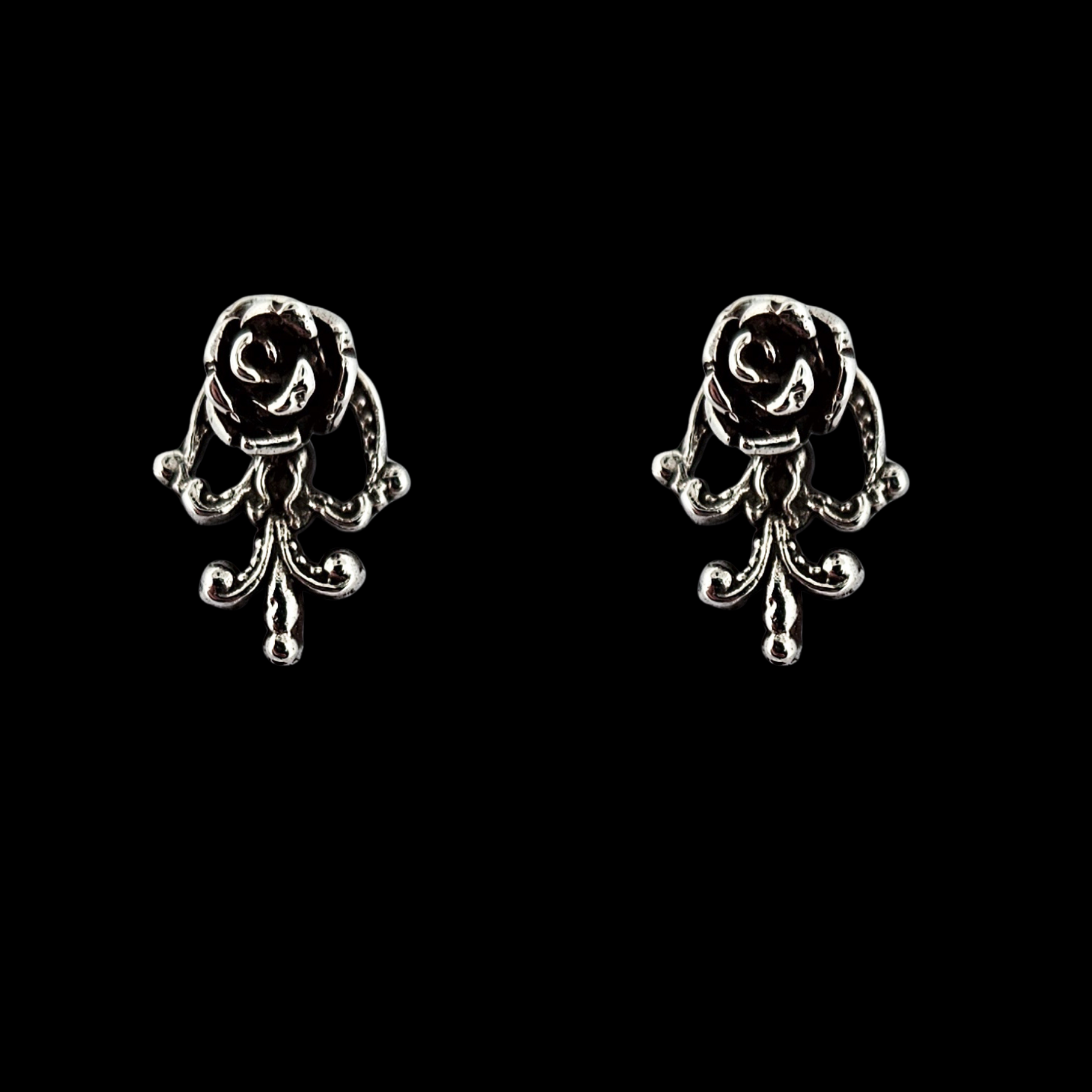 Collection of Victorian Rose and Lace Earrings Flower - Inchoo Bijoux in a gallery layout