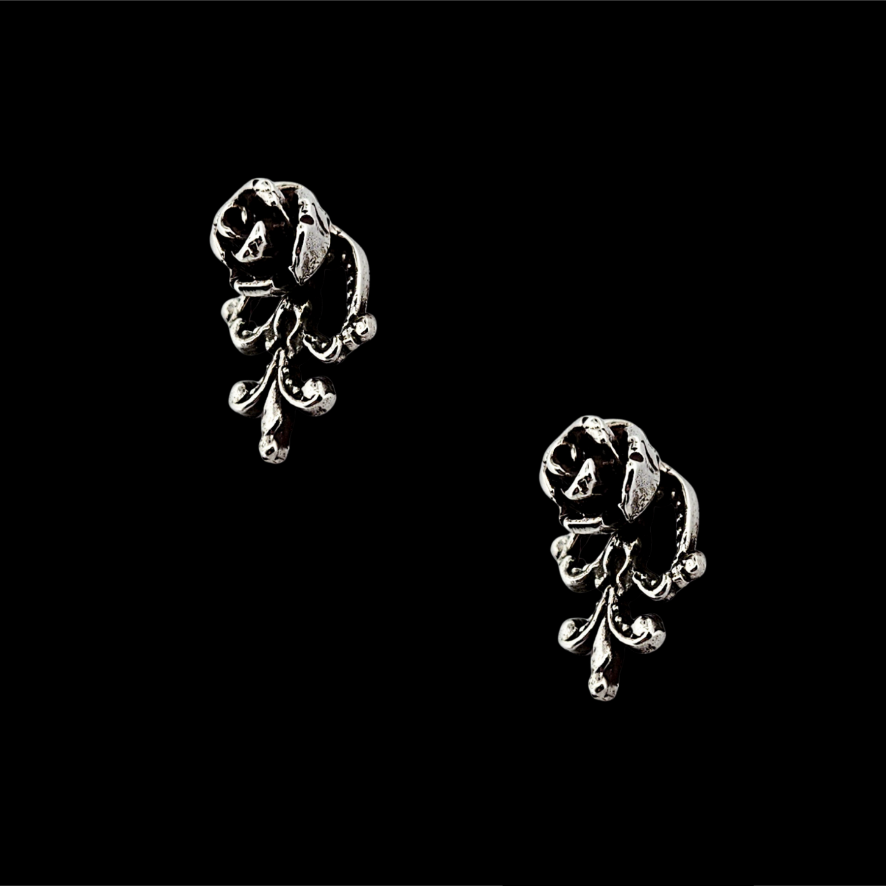 Collection of Victorian Rose and Lace Earrings Flower - Inchoo Bijoux in a gallery layout