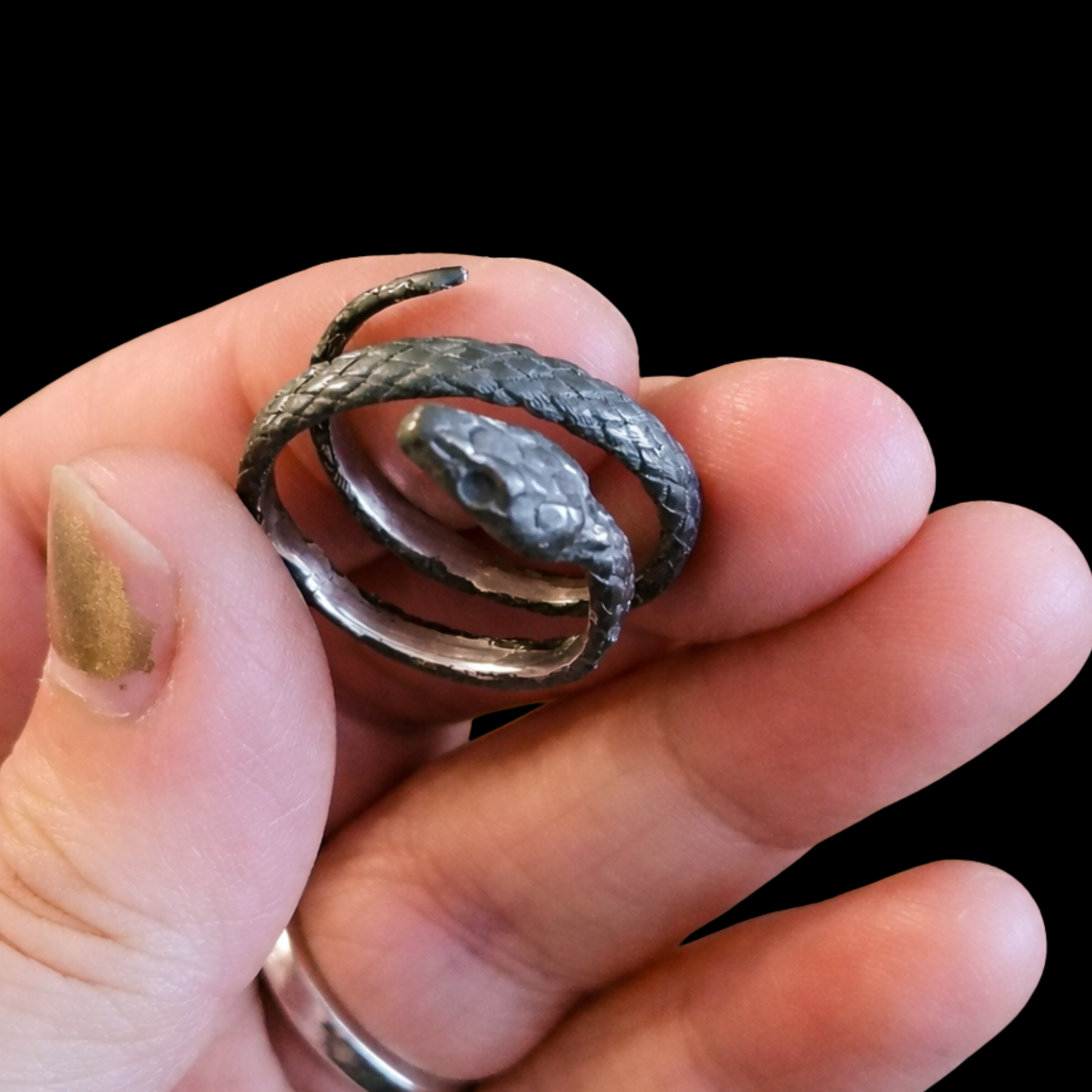 Collection of Silver Snake Ring Sterling Silver - Inchoo Bijoux in a gallery layout