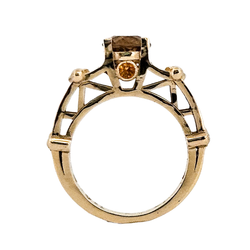 Collection of Victoria - Gold and Citrine Ring in a gallery layout