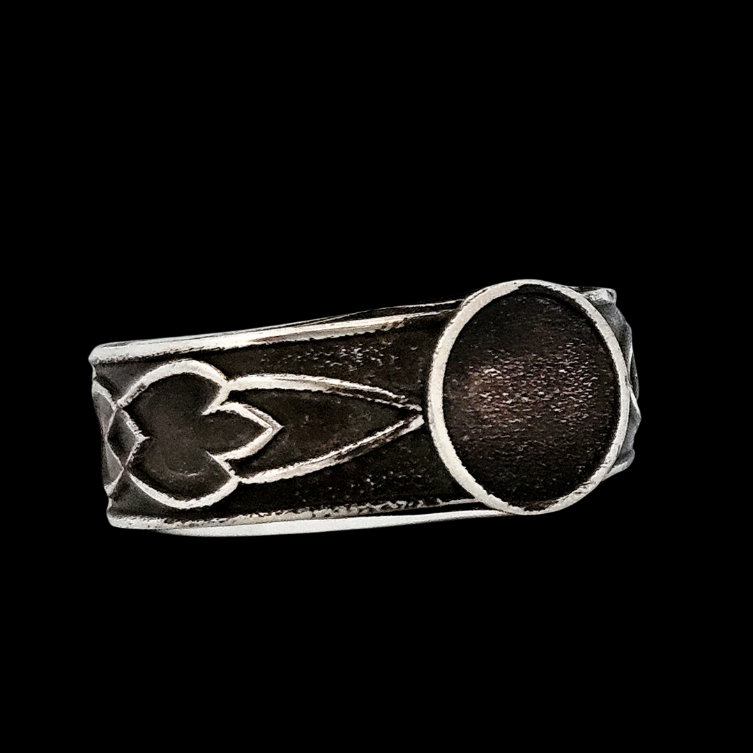 Collection of Elevation Signet Ring Band -  Sterling Silver in a gallery layout