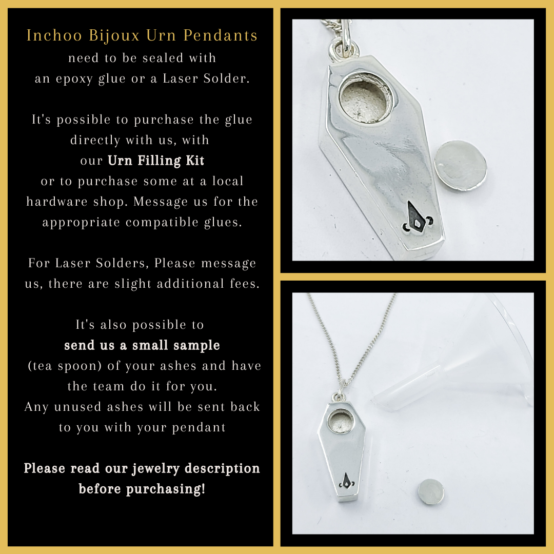 Collection of Silver Heart Urn Vial Pendant in a gallery layout