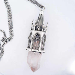 Collection of Temptation Tower 2 - Heavy Quartz Cathedral Pendant in a gallery layout