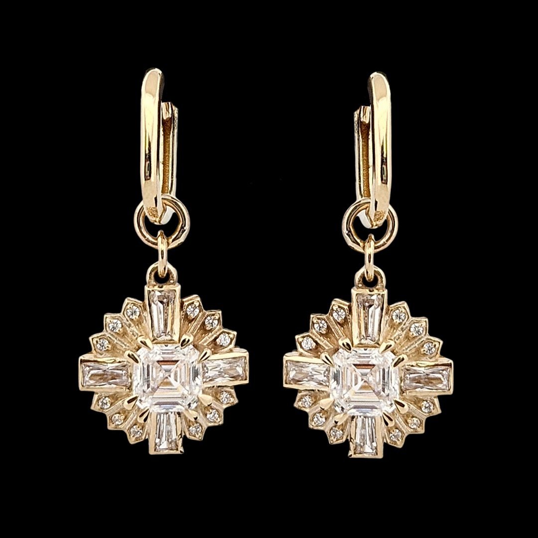 Collection of Roaring Earrings - Gold and Diamond in a gallery layout