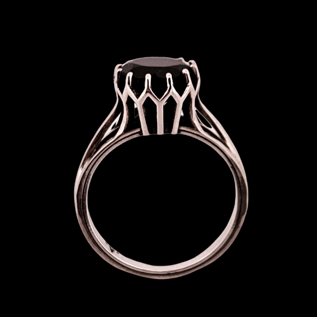 Collection of Veneration Ring - Sterling Silver and Onyx in a gallery layout