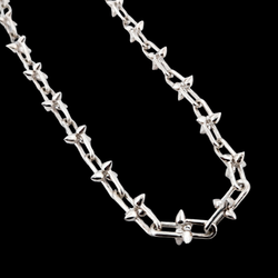 Collection of Studded U-Link Choker in a gallery layout