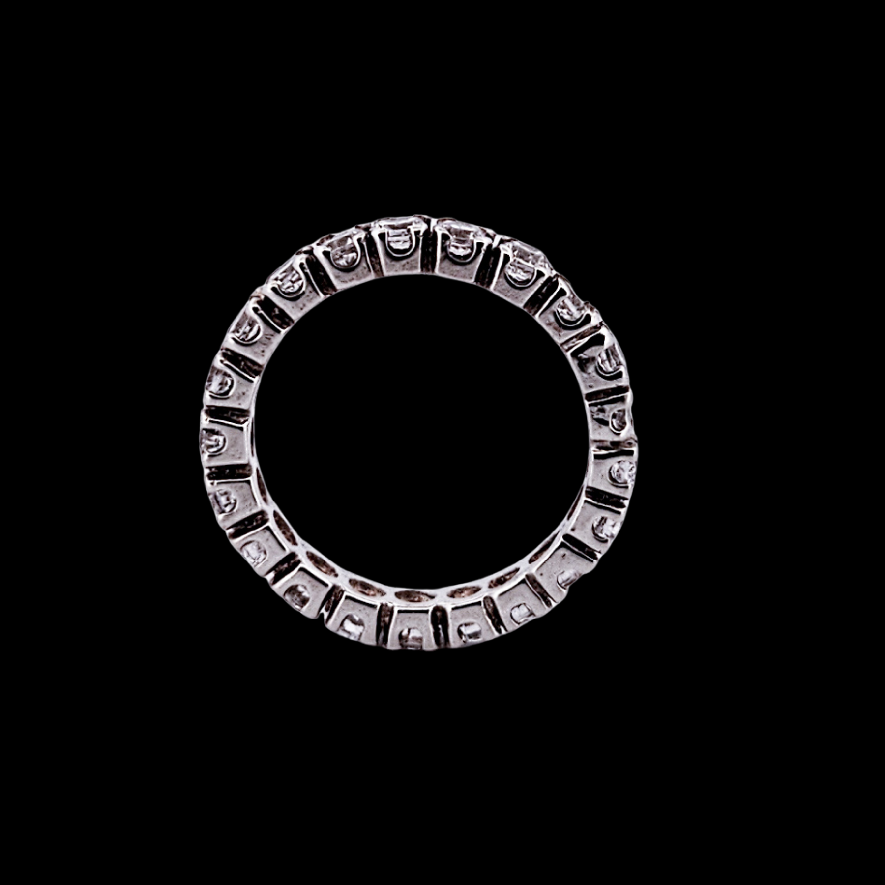Collection of Eternity Wedding Ring 2mm - Inchoo Bijoux in a gallery layout