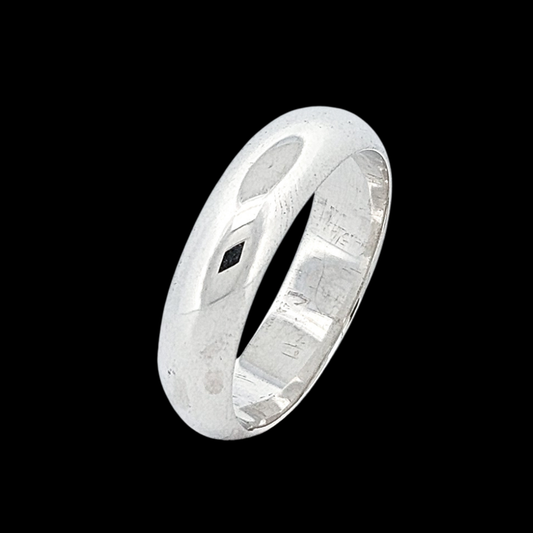 Collection of Simple Wide Half Round Mens Ring - Inchoo Bijoux in a gallery layout