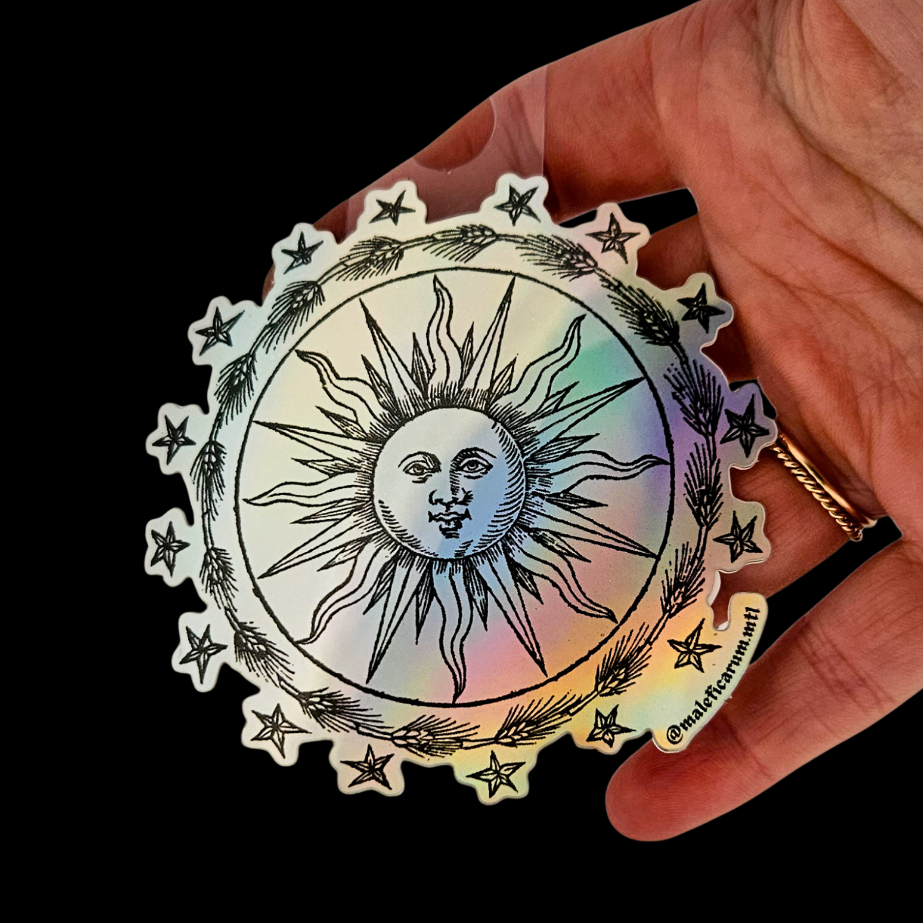 Collection of Holo Sun Sticker - Inchoo Bijoux in a gallery layout