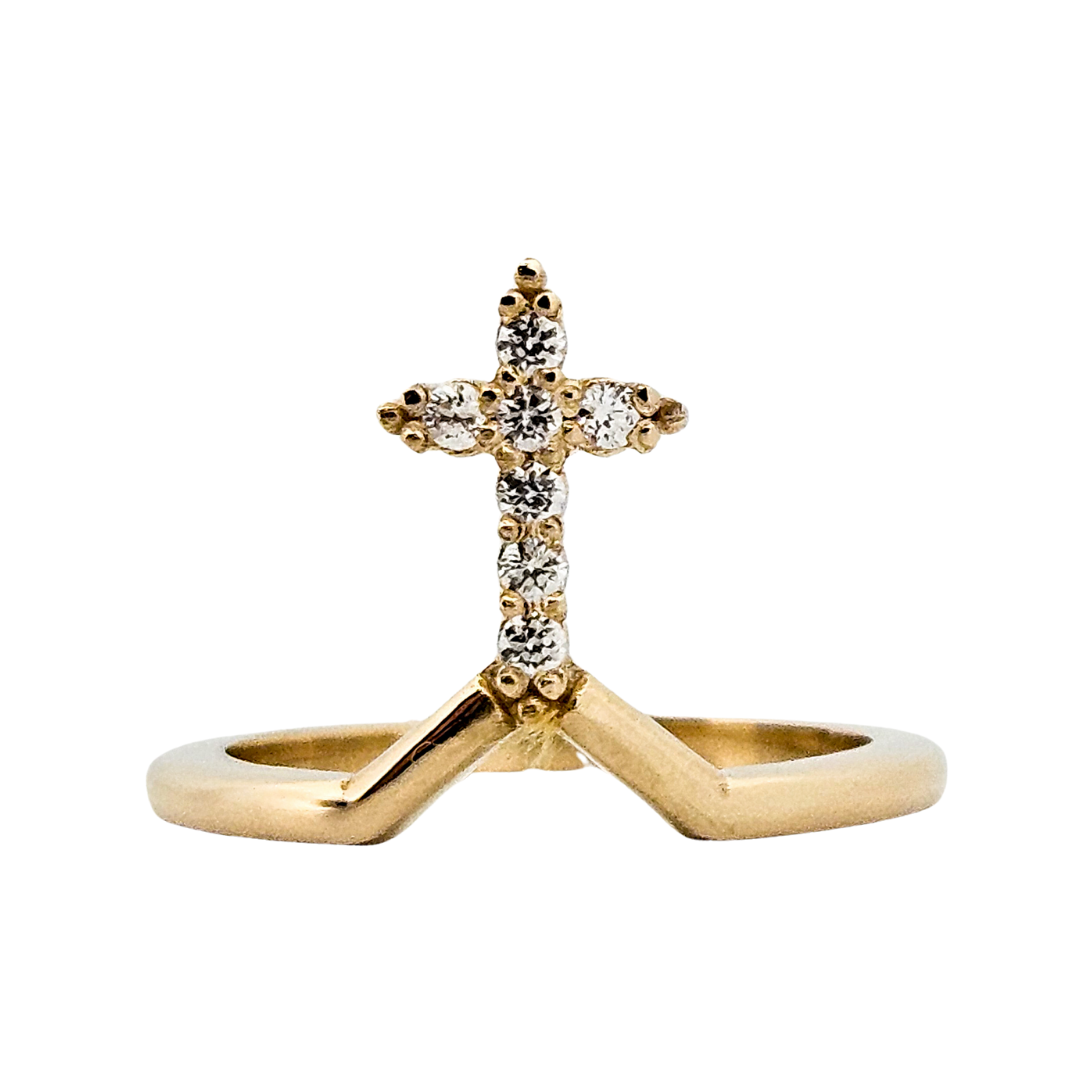 Collection of Mont-Royal Ring - Gold and Diamonds Engagement Ring in a gallery layout