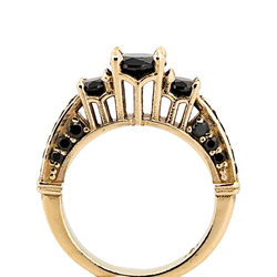 Collection of The Altar - Gold and Black Diamond Ring in a gallery layout