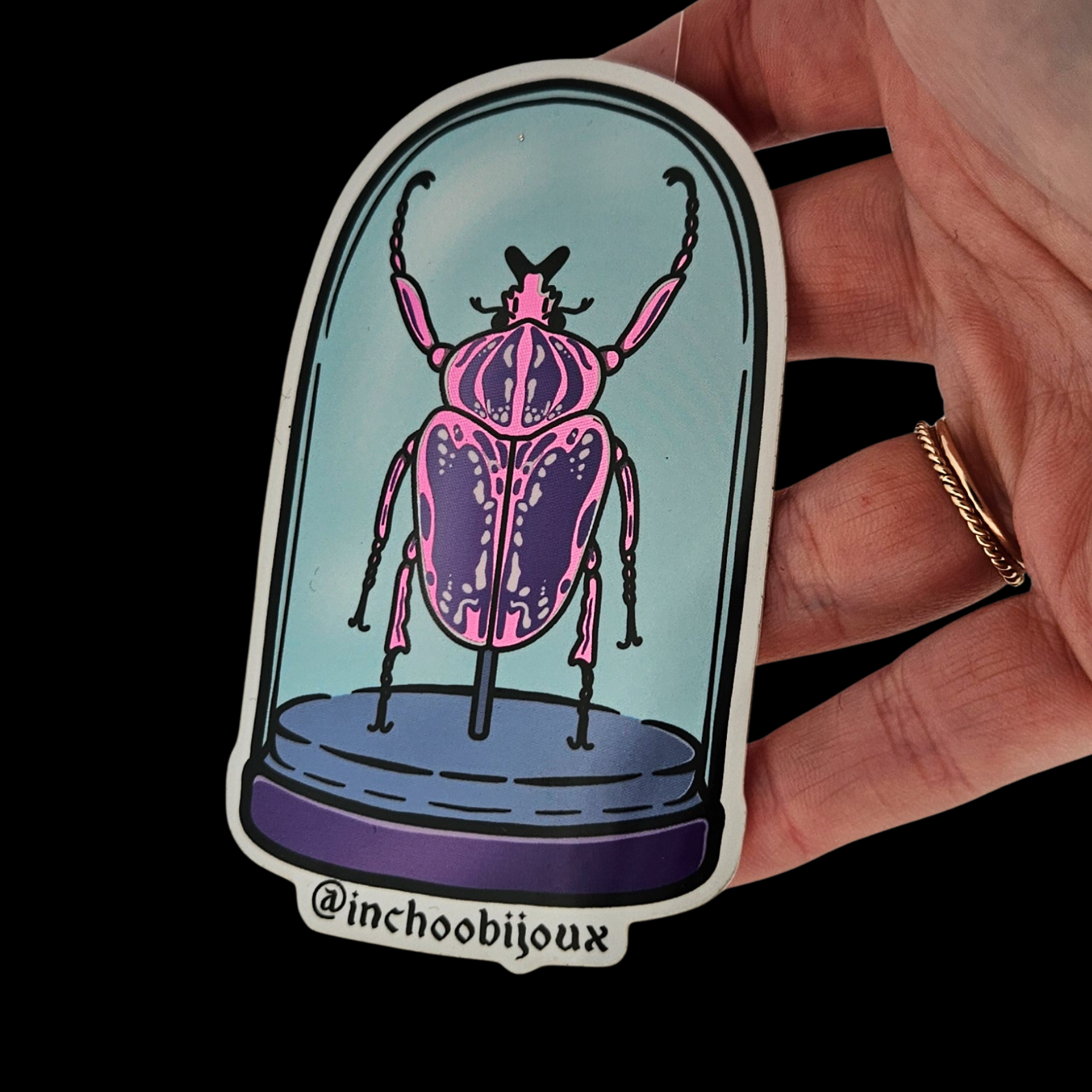 Collection of Glass Dome Goliath Sticker - Inchoo Bijoux in a gallery layout