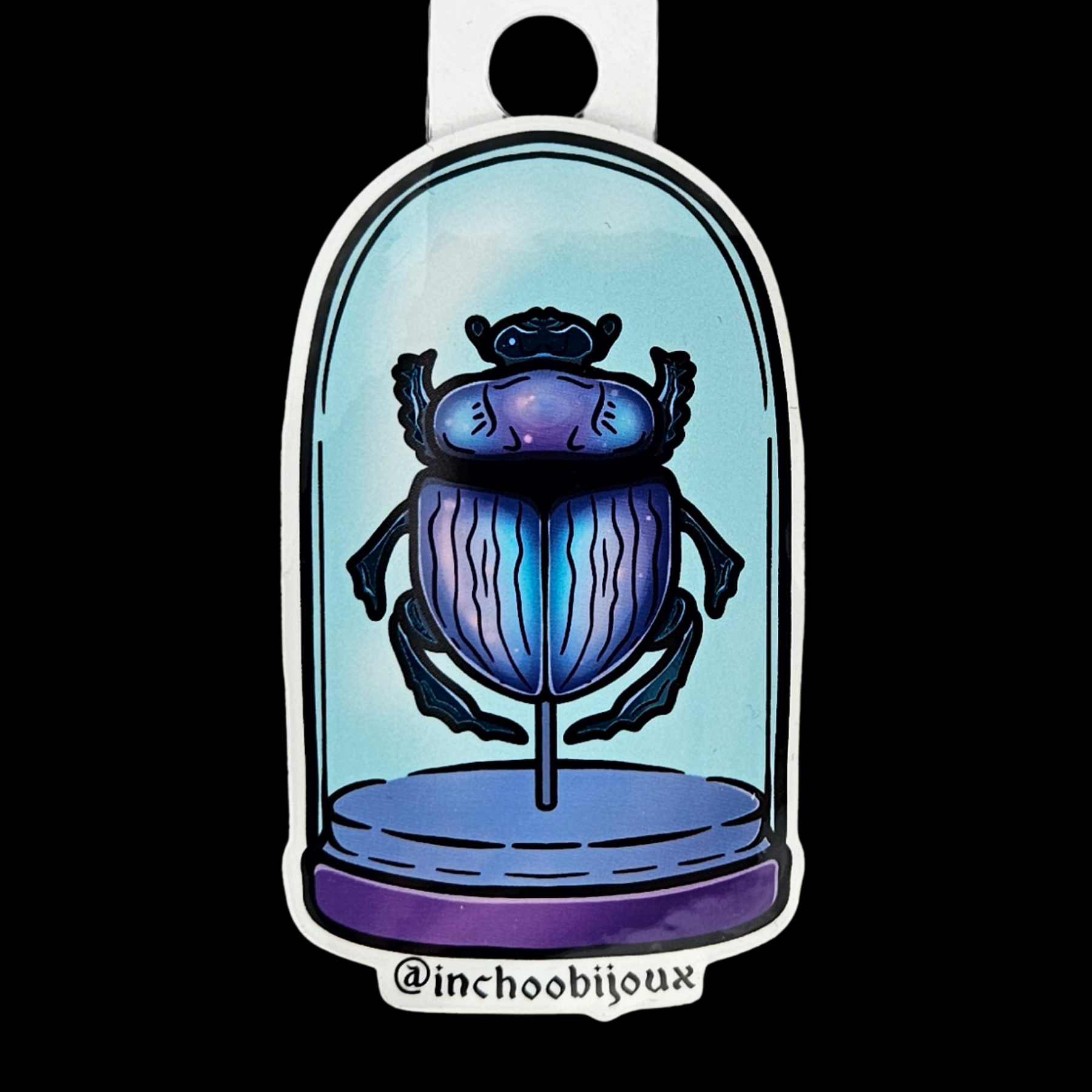 Collection of Glass Dome Beetle Sticker - Inchoo Bijoux in a gallery layout