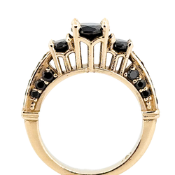 Collection of The Altar - Gold and Black Diamond Ring in a gallery layout