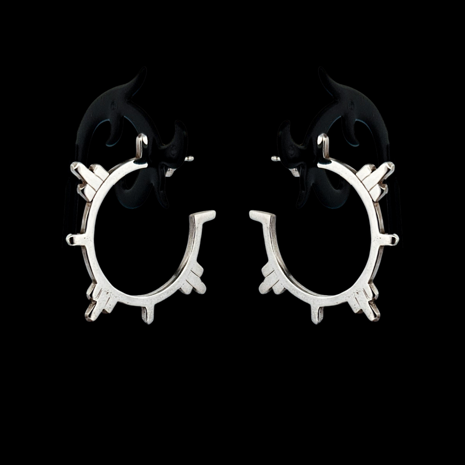 Collection of Celestial Open Hoop Earrings - Inchoo Bijoux in a gallery layout