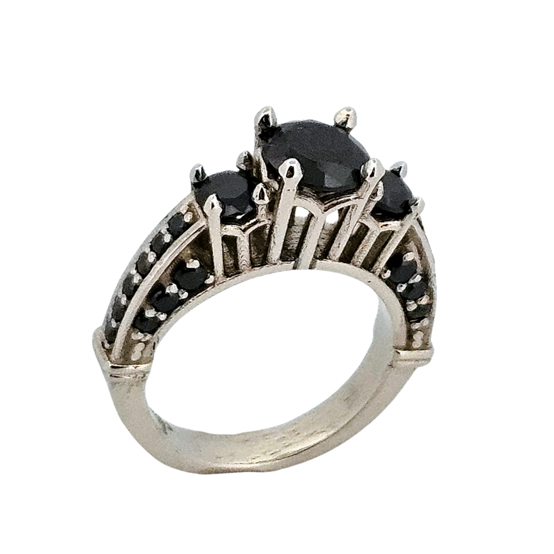 Collection of The Altar - White Gold and Black Diamond Ring in a gallery layout