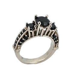 Collection of The Altar - White Gold and Black Diamond Ring in a gallery layout