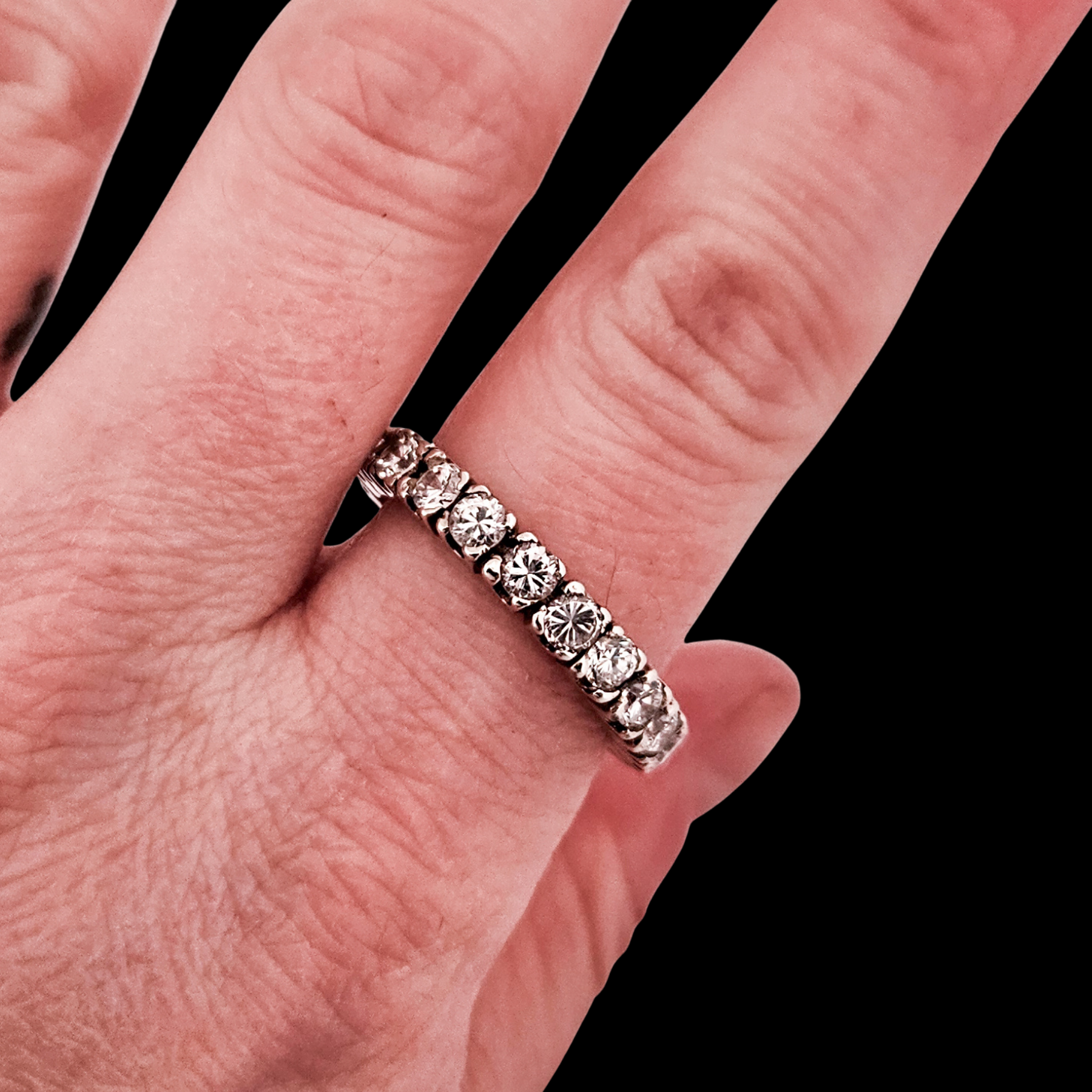 Collection of Eternity Wedding Ring 3mm - Inchoo Bijoux in a gallery layout
