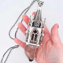 Collection of Temptation Tower 1 - Heavy Quartz Cathedral Pendant in a gallery layout