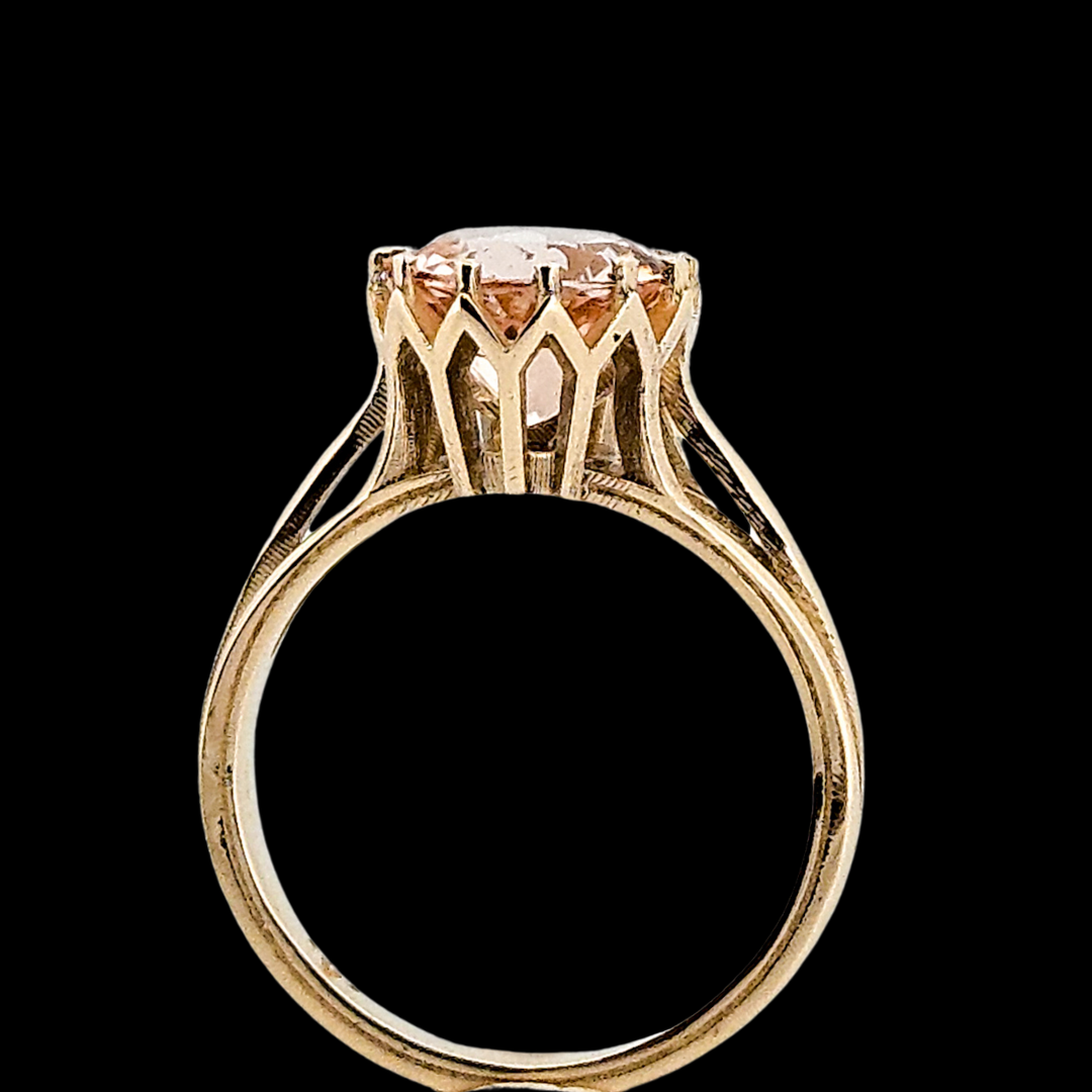 Collection of Veneration Ring - Gold and Morganite Engagement Ring in a gallery layout