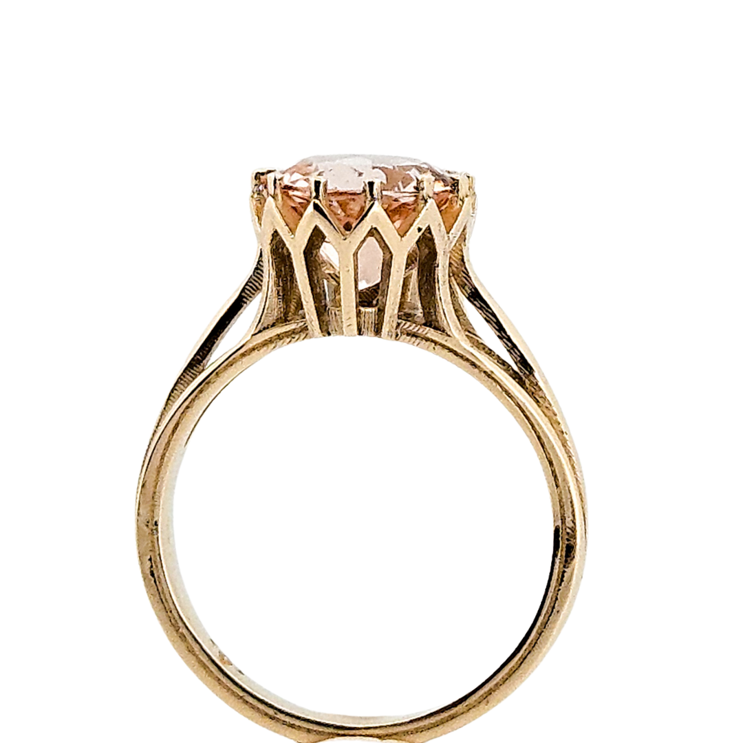 Collection of Veneration Ring - Gold and Morganite Engagement Ring in a gallery layout