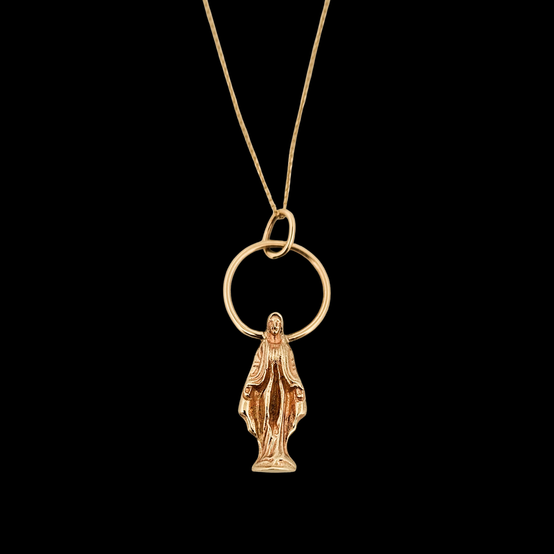 Collection of Mother Vulva Virgin Mary Pendant - Gold Options - Inchoo Bijoux in a gallery layout