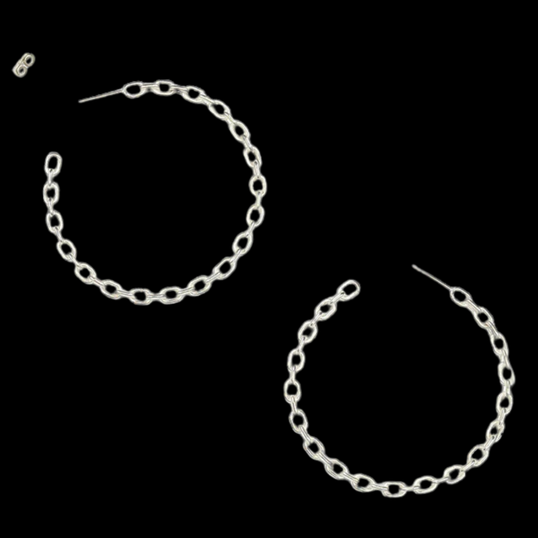 Collection of Big Chain Hoops in a gallery layout